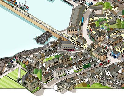 Newlyn Cornwall, Helston Cornwall, Village Design, Cornwall Map, Fowey Cornwall, Cornwall Perranporth, Cadgwith Cove Cornwall, Behance Portfolio, Cornwall