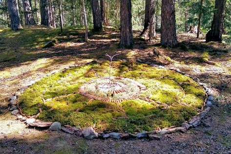 Wiccan Party, Wedding Ceremony Circle, Heathen Wedding, Ceremony Circle, Ritual Circle, Wiccan Wedding, Circle Ideas, Witch Wedding, Backyard Wedding Ceremony