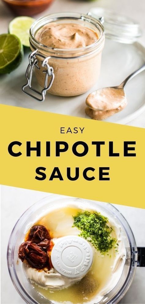 This easy chipotle sauce recipe is made with only 4 ingredients and is ready in 5 minutes! Use as a condiment for burgers, tacos, burrito bowls and fries! #chipotlesaucerecipe #mayo #mexican Chipotle Sauce Recipe, Easy Mexican Recipes, Simplified Life, Isabel Eats, Mexican Sauce, Chipotle Mayo, Burrito Bowls, Chipotle Sauce, Easy Mexican