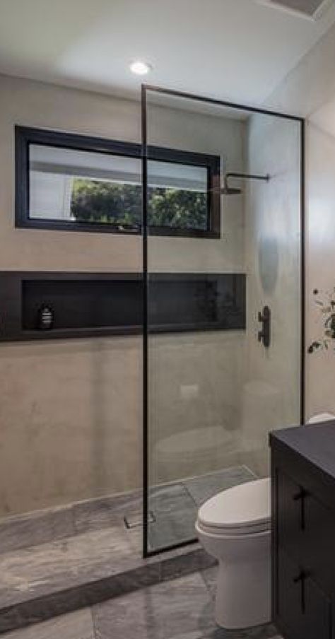 Bathroom With Wall Divider, Bathroom Glass Divider, Shower Divider Ideas, Bathroom With Partition Wall, Glass Divider Bathroom, Glass Partitions In Bathroom, Bathroom Glass Partition Ideas, Bathroom Shower Glass Partition, Bathroom Shower Partition