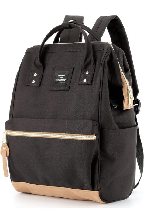 Stylish backpack made of eco-friendly waterproof canvas, soft and fashionable, classic and minimalist design really stands out from the crowd! Brown Portable Backpack For School, Black Large Capacity Standard Backpack, Multifunctional Black School Backpack, Black Practical Backpack With Zipper Pocket, Black Kawaii Backpack For Everyday Use, Shoulder Strain, Stylish Backpack, Pin Man, Lapel Pins Mens