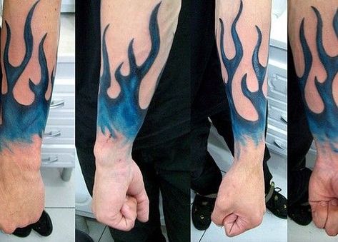 Flame Wrist Tattoo, Blue Flame Tattoo, Flames Tattoo, Stile Pin Up, Women Tattoo Ideas, Flame Tattoo, Airbrush Tattoo, Flame Tattoos, Blue Tattoo