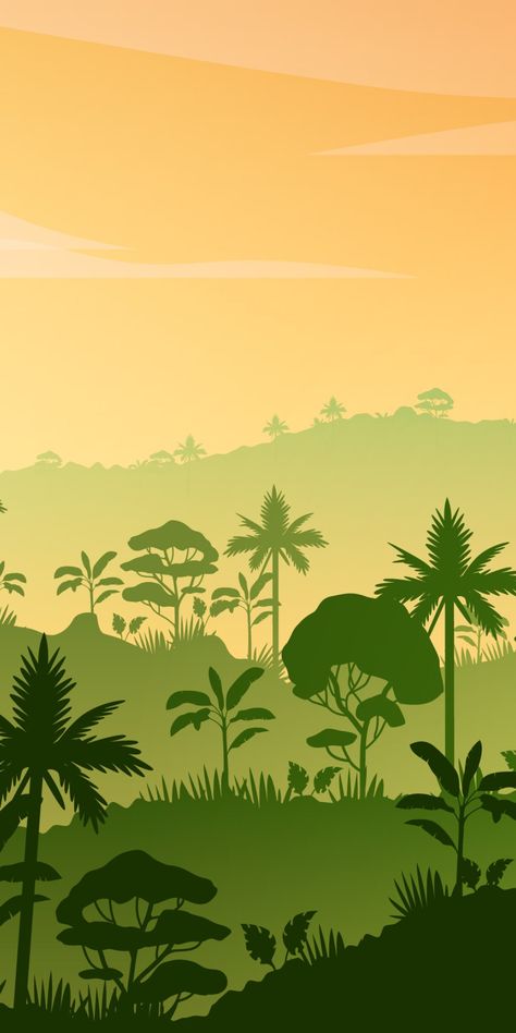 Jungle Mural, Jungle Illustration, School Murals, Creation Art, Landscape Concept, Desert Art, Galaxy Phone Wallpaper, Flower Background Wallpaper, Landscape Illustration