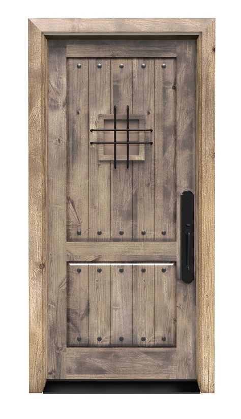 Stronghold Same Day Ship | Rustica Spanish Style Doors Front Entry, Rustic Front Door Ideas Entrance, Modern Spanish Front Door, Farm Pavilion, Spanish Front Door, Spanish Style Front Door, Spanish Style Doors, Rustic Entry Doors, Spanish Doors