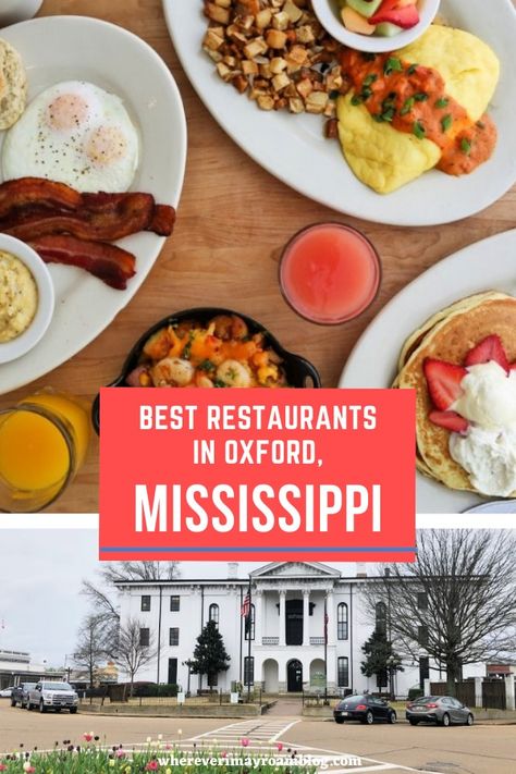 Where to Eat in Oxford, Mississippi: 11 Yummy Suggestions Big Bad Breakfast, Steak Menu, Gourmet Soup, Oxford Mississippi, Oxford Ms, Brown Sugar Bacon, Plate Lunch, Shrimp Appetizers, Turnip Greens