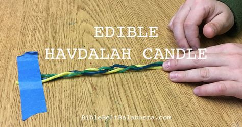 Edible Havdalah Candles Shabbat Crafts, Havdalah Candle, Beeswax Tapers, Education Activities, Educational Activities, Preschool Activities, Preschool, Twist, Holidays