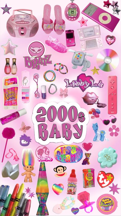 2000s baby 💜 Early 2000s Party, 2000s Party, 2000s Baby, 90s Theme Party, Baby Barbie, Raspberry Ripple, Teen Fun, 90s Theme, Aesthetic Board