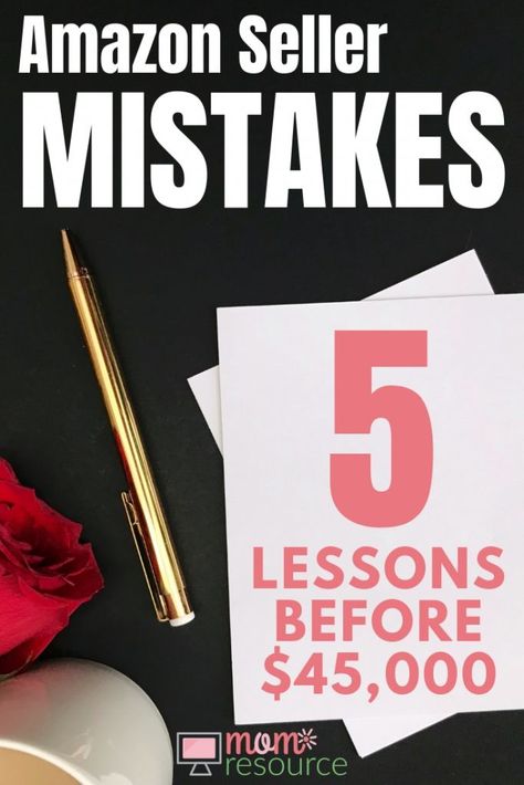 5 Massive Mistakes I Made As An Amazon Seller - Mom Resource How To Become An Amazon Seller, Dropshipping On Amazon, Best Things To Sell On Amazon, Selling Digital Products On Amazon, Selling On Amazon For Beginners, Amazon Seller Account, Amazon Fba For Beginners, Selling On Amazon, Amazon Seller Fba