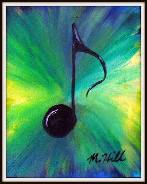 Music Art Diy, Acrylic Painting Ideas For Beginners, Easy Acrylic Painting Ideas, Music Notes Art, Acrylic Painting Ideas, Easy Acrylic Painting, Painting Ideas For Beginners, Music Canvas, Music Drawings