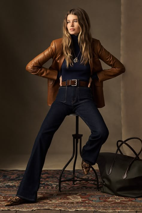 Ralph Lauren Style Women, Ralph Lauren Looks, Stile Casual Chic, Ralph Lauren Womens Clothing, Fall 2023 Ready To Wear, Ralph Lauren Fall, Looks Jeans, Looks Country, Skandinavian Fashion