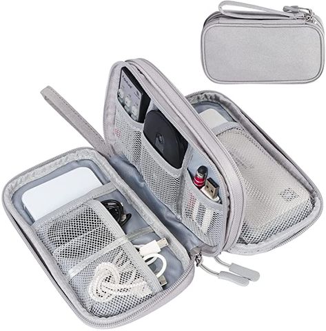 Amazon.com: FYY Electronic Organizer, Travel Cable Organizer Bag Pouch Electronic Accessories Carry Case Portable Waterproof Double Layers All-in-One Storage Bag for Cable, Cord, Charger, Phone, Earphone Black : Electronics Travel Tech Organizer, Electronic Organizer, Charger Organizer, Charger Phone, Earphones Wire, Electronics Storage, Electronic Organization, Cable Storage, Travel Bag Organization