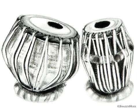 Tabla - Musical instrument - Charcoal drawing. Buy here: https://society6.com/tejureval Tabla Drawings, Tabla Instrument Drawing, Indian Musical Instruments Drawing, Tabla Painting, Tabla Drawing, Music Instruments Drawing, Marriage Drawing, Instrument Drawing, Making Animation