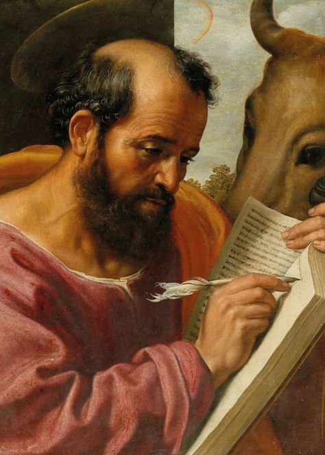 Saint Luke The Evangelist, Lucas Evangelista, Jacob Jordaens, Luke The Evangelist, Gospel Bible, St Luke, St Jerome, Giorgio Vasari, Bible Prints