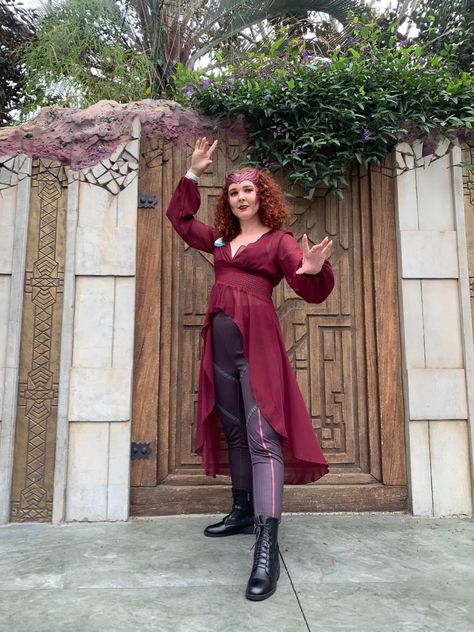 Scarlet Witch Disneybound Cosplay Group, Scarlet Witch Cosplay, Witch Cosplay, The Scarlet Witch, Wanda Maximoff, Scarlet Witch, Marvel Characters, Scarlet, Witch