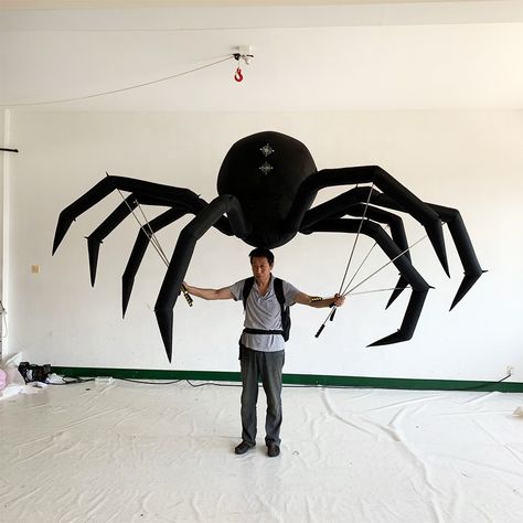 Custom Inflatable Spider Costume Giant Walking Inflatable Spider Mascot Puppet For Halloween Decoration - Buy Inflatable Spider Costume,Inflatable Spider Mascot Puppet,Halloween Decoration Product on Alibaba.com Spider Puppet, Spider Costume, Flower Costume, Marionette Puppet, Halloween Parade, Giant Spider, Black Spider, Tarzan, Halloween Decoration