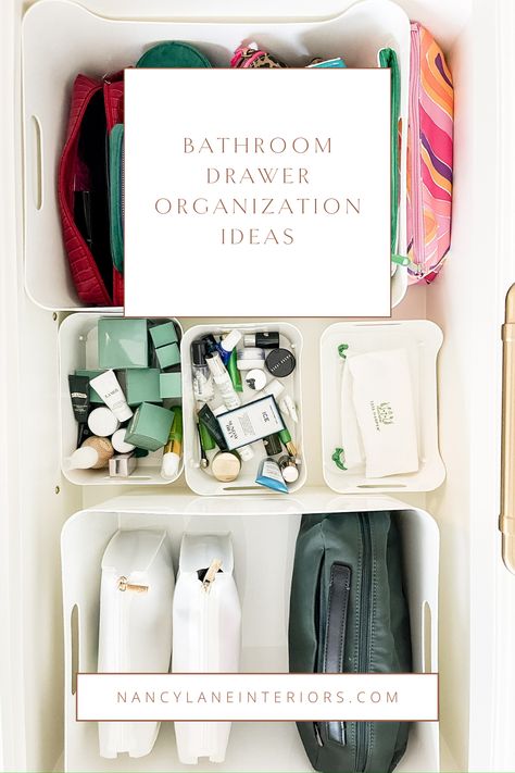 Bathroom Drawer Organization Ideas  Discover creative bathroom drawer organization ideas and inspiration for your vanity cabinets. Find the perfect storage solutions for your daily beauty products. Bathroom Drawer Organization Ideas, Drawer Organization Ideas, Drawer Decor, Bathroom Drawer Organization, First Apartment Checklist, 36" Vanity, Vanity Cabinets, Drawer Bins, Apartment Checklist