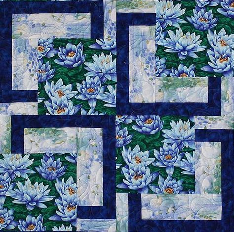 Quilts With Focus Fabric, Quilts Using Focus Fabric, Lilac Quilt Patterns, Quilt Patterns Large Print Fabric, 5 Colour Quilt Pattern, Focus Fabric Quilts Large Prints, Floral Quilt Patterns Large Prints, Prize Winning Quilts, Quilt Pattern For Large Print Fabric