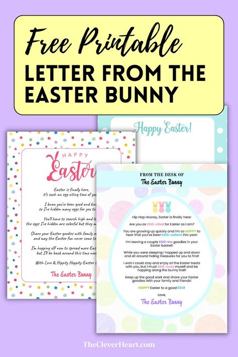 easter bunny note printable Letter From The Easter Bunny, Free Printable Letter Templates, Printable Letter Templates, Hip Hop Hooray, Free Printable Letters, Easter Printables Free, Easter Morning, Printable Notes, Easter Goodies