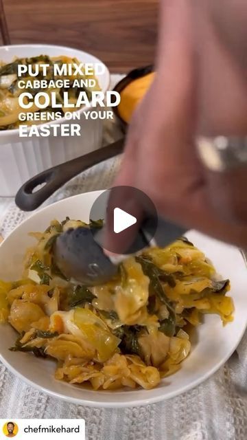 Cabbage Collard Greens, Greens And Cabbage Mixed, Collard Greens And Cabbage, Caribbean Foods, Orange Bell Pepper, Collard Greens Recipe, Granulated Garlic, Chicken Bouillon, Cabbage Recipes