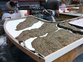 amazing diy concrete countertops, concrete masonry, concrete countertops, countertops, diy, how to, kitchen design, kitchen island Making Concrete Countertops, Cement Countertops, Diy Concrete Counter, Cement Counter, Faux Brick Backsplash, Countertops Black, Countertops Diy, Kitchen Countertop Materials, Diy Concrete Countertops