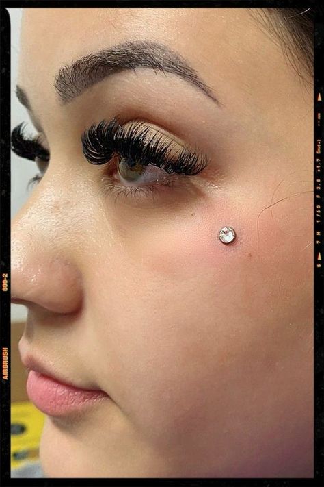 Face Cheek Piercing, Above Eyebrow Tattoo Ideas, Piercing No Rosto, Alondra Cazarez, Anti Eyebrow Piercing, Tattoo Ideas And Meanings, Cheek Piercing, Piercing Facial, Anti Eyebrow