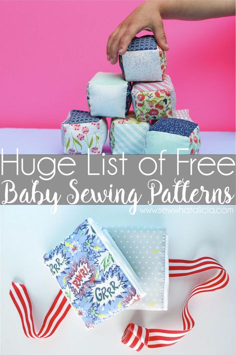 Tons of Free Sewing Patterns for Baby: If you are looking for something to sew for baby check out this huge list of great sewing tutorials for baby. These are all free patterns that you can sew for your little one. They also make great gifts. Click through for the full list. | www.sewwhatalicia.com Sew For Baby, Sewing Classes For Beginners, Perlengkapan Bayi Diy, Baby Sewing Patterns Free, Baby Check, Trendy Sewing Patterns, Free Sewing Patterns, Trendy Sewing, Baby Sewing Projects