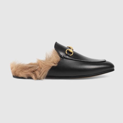 Princetown leather slipper Princetown Gucci, Gucci 2015, Gucci Slipper, Gucci Princetown, Gucci Store, Gucci Gifts, Guccio Gucci, Leather Slippers, Footwear Design Women