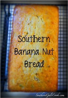 Southern Banana Nut Bread- SouthernGalsCook.com This bread is made with sour cream to add that extra moistness for something so delightful you will throw away any other Banana Bread recipe you have! Recipe With Sour Cream, Banana Bread Recipe Easy Moist, Sour Cream Banana Bread, Bread Banana, Banana Recipe, Banana Nut Bread Recipe, Banana Bread Recipe Moist, Pane Dolce, Sour Cream Recipes