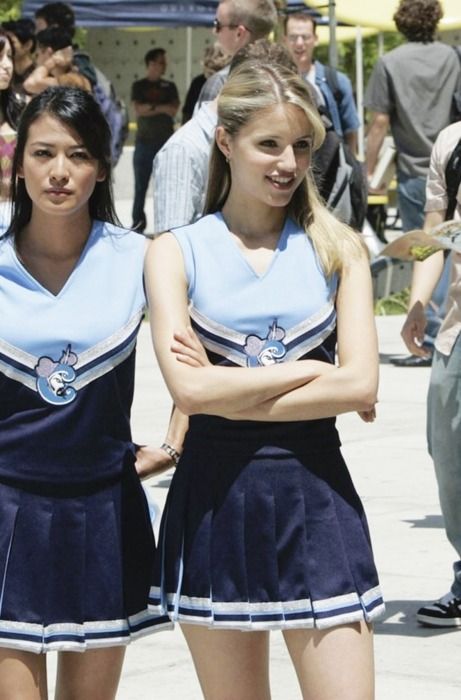 Diana Argon, Blonde And Brunette Best Friends, Cheerleader Uniforms, Diana Agron, Cheerleading Photos, Cheer Poses, Quinn Fabray, Cheerleading Uniforms, Cheer Outfits