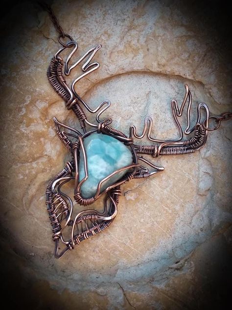 Animal Wire Wrapped Jewelry, Wire Wrapped Leaf Pendant, Wire Wrapping Ideas, Diy Wire Jewelry Rings, Copper Wire Art, Wire Jewelry Rings, Wire Wrapped Stone Jewelry, Wire Jewelery, Wire Wrap Jewelry Designs