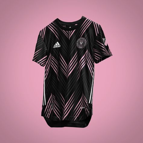 Soccer Jersey Design Ideas, Jersey Design Football, Inter Miami Jersey, Football Kit Design, Custom Jersey Design, Football Jersey Design, Adidas Apparel, Sports Apparel Design, Running Jersey