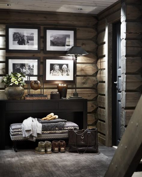 Cozy Mountain Home, Log Cabin Interior Design, Cabin Interior Design, Log Cabin Interior, Chalet Interior, Interior Design Per La Casa, Cabin Style, Modern Cabin, Design Del Prodotto