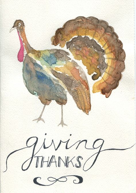 Thanksgiving Turkey Watercolor Thank You Card. Thanksgiving Watercolor Paintings Easy, Thanksgiving Turkey Painting, Fall Watercolors Easy, Turkey Watercolor Painting, Watercolor Turkey Paintings, Thanksgiving Watercolor Ideas, Thanksgiving Watercolor Art, Watercolor Thanksgiving Cards, Thanksgiving Art Painting