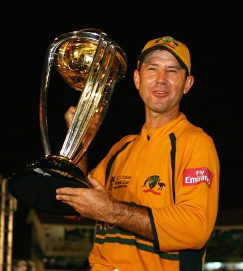 December 19th, 1974. A modern day legend Ricky Ponting was born. 3 World Cups, 100 Test Wins, 2nd Highest run scorer in tests. Enough Said !! Cricket Trophy, Day Legend, 2007 World Cup, World Cup Cricket, Australia Cricket Team, Brett Lee, Cricket Australia, Phone Widget, Australia Cricket