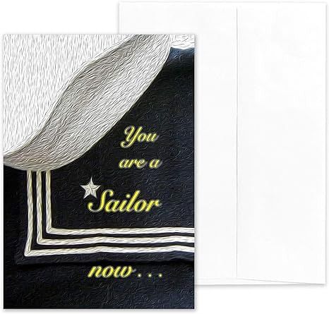 Amazon.com : 2MyHero - US Navy - Enlisted Boot Camp Military Graduation Congratulations Greeting Card With Envelope - 5" x 7" - A Sailor Now : Office Products Navy Boot Camp Graduation, Congratulations Greeting Card, Boot Camp Graduation, Graduation Congratulations, Congratulations Greetings, Graduation Greetings, Navy Boots, Congratulations Graduate, Boot Camp