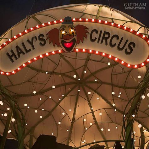 Gotham. Haly's Circus. Gotham Series, Circus Aesthetic, Come One Come All, Batman Theme, Gotham Tv, The Spectre, In The Pale Moonlight, Jerome Valeska, Cameron Monaghan