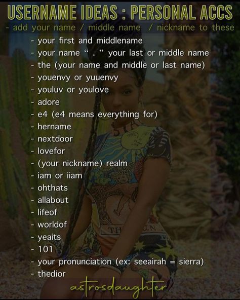 A Boogie Captions For Instagram, Short Usernames Ideas For Tiktok, Main Account Username Ideas, Short Ig Username Ideas, Unique Spam Account Names, Barbie Username Ideas, Main Instagram Usernames, Main Account Names Instagram, Ig Username Ideas With Your Name