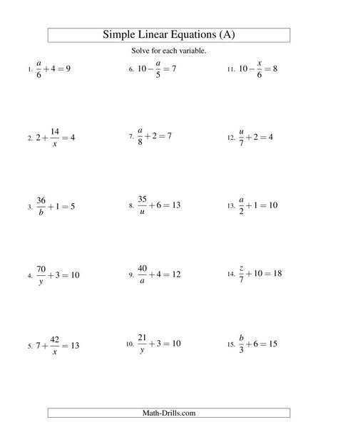 Basic Algebra Worksheets, Solving Algebraic Equations, 7th Grade Math Worksheets, Literal Equations, Solving Inequalities, Absolute Value Equations, Basic Algebra, Solving Linear Equations, Two Step Equations