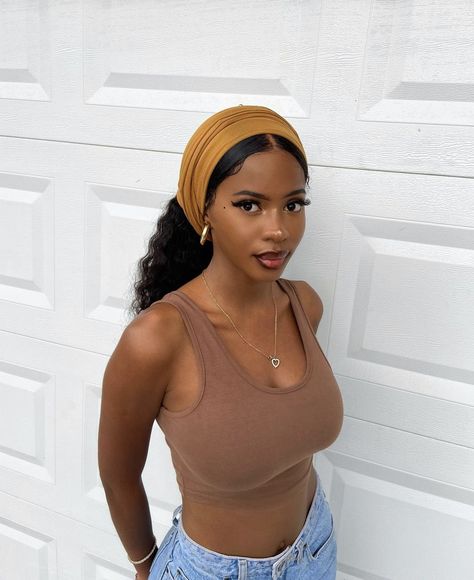 𝗠𝗘𝗟𝗔𝗡𝗜𝗡✨✊🏾 on Twitter: "Goddess✨… " Headwrap Hairstyles, Head Wrap Styles, Hair Wrap Scarf, Hair Scarf Styles, Mode Turban, Head Scarf Styles, Pelo Afro, Hair Wraps, Full Lace Wig