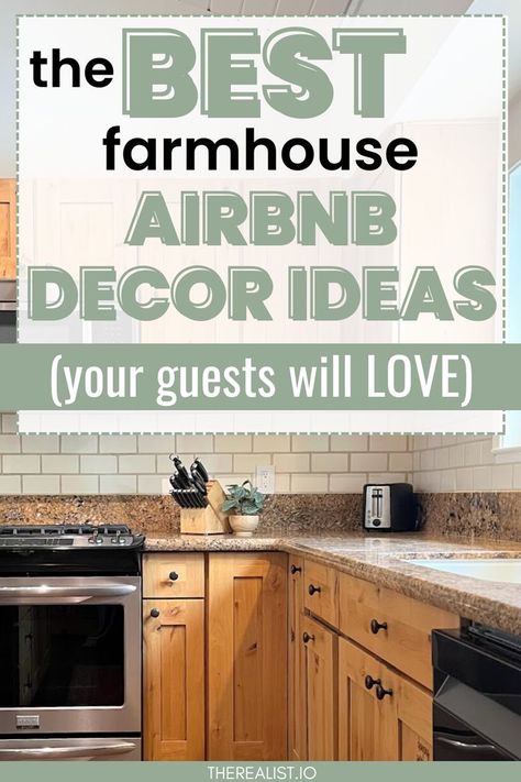 Don't Miss These Beautiful Airbnb Decor Room Ideas for Your Airbnb Air Bnb Ideas Decor Bedroom Farmhouse, Air Bnb Cottage Ideas, Farmhouse Airbnb Ideas, Farmhouse Airbnb Decor, Furnishing Airbnb On A Budget, Themed Airbnb Ideas, Air Bnb Ideas Decor Living Room, Airbnb Plans, Small Airbnb Ideas