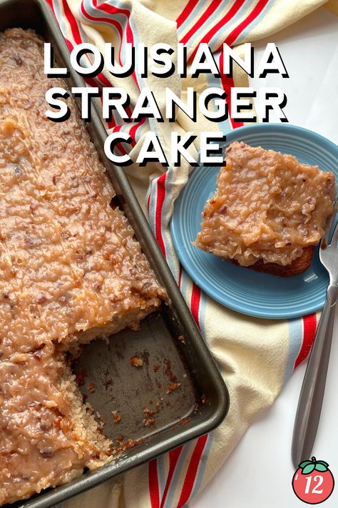 Louisiana Stranger Cake | 12 Tomatoes Louisiana Stranger Cake 12 Tomatoes, Stranger Cake Recipe, 12 Tomatoes Recipes Miracle Frosting, Louisiana Stranger Cake Recipe, Country Pie 12 Tomatoes, Louisiana Stranger Cake, Lane Cake Recipe Alabama, Wisconsin Fairy Food, Cajun Desserts Louisiana Sweet Treats