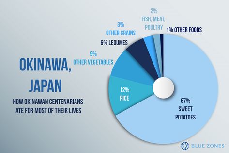 Okinawa Diet, Zone Diet Recipes, Blue Zones Diet, Blue Zones Recipes, Zone Recipes, Analogous Color Scheme, Zone Diet, Blue Zone, Diet Chart