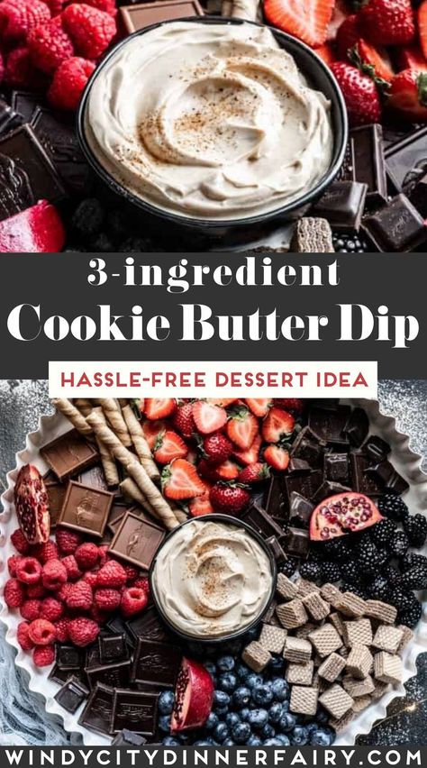 Looking for a hassle-free, easy dessert idea? This easy three-ingredient cookie butter dip is perfect for a fruit or dessert charcuterie board and is ready within minutes. Entertain like a boss! Chocolate Covered Fruit Charcuterie Board, Healthy Dessert Charcuterie Board, Chocolate Dipped Charcuterie Board, Super Bowl Dessert Charcuterie Board, Dessert Hummus Board, Fruit Dessert Ideas For Party, Gluten Free Dessert Charcuterie Board, Fruit Dessert Charcuterie Board, Sweet Chacutery Board Ideas