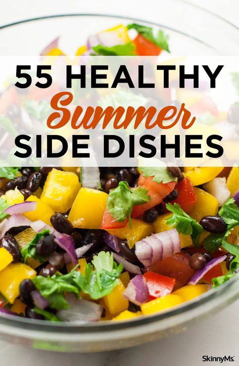 Deliciously Healthy Side Dish Ideas for Summer or Any Occasion! Get the recipes...More  #summer #summerrecipes #summersidedishes #summerdinnerrecipes #healthysaladrecipies  https://skinnyms.com/healthy-summer-side-dishes/ Healthy Summer Sides For Dinner, Summer Sides Healthy, Summer Vegetable Side Dishes, Healthy Summer Side Dishes, Healthy Bbq Side Dishes, Beach Eats, Summer Side Dishes Recipes, Cold Side Dishes, Cookout Side Dishes