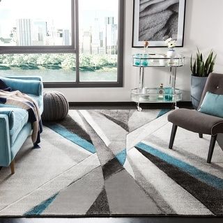 Mid Century Modern Rugs, Teal Living Rooms, Office Area Rugs, Teal Rug, Teal Area Rug, Room Style, Contemporary Home Decor, Abstract Rug, Mid Century Modern Design