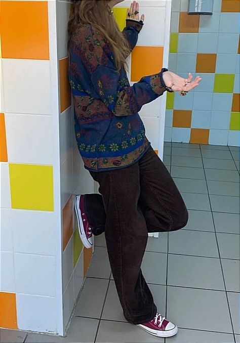 sweater, painted sweater, dark, blue, brown, converse, burgundy converse, vintage, grunge, aesthetic, style, ootd, outfit, jewelry, women fashion, male fashion, woman, man, female, male, alternative style, outfits, outfit, ootd ideas, autumn, outfit inspo, outfit 2023, outfit ideas, alternative, aesthetic, witchcore, boho, fairycore, earth core, naturecore, adventurecore, apocalypsecore, vibe, teen, teenager, university outfit, school outfit, atmosphere, fit, scene, fall, cozy, comfy, easy Color Converse Outfit, Burgundy Converse Outfit, Tan Converse Outfit, Dark Brown Sweater Outfit, Dark Blue Sweater Outfit, Maroon Converse Outfit, Converse Winter Outfit, Adventurecore Outfit, Outfit Ideas Alternative