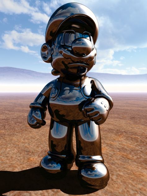 Metal Mario, Paper Mario, Super Mario Art, Mario Art, Super Mario Bros, Mario Bros, Super Mario, Mario, Texture