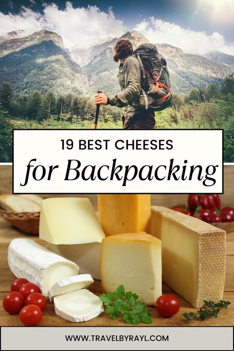 After a long hike, there is nothing like a good piece of cheese. What are the best cheeses for backpacking? What should you avoid? Your quest is complete! Whether you’re tackling the Appalachian Trail or embarking on shorter outdoor trips, cheese is a versatile, protein-rich fuel source for those demanding hikes. We've got the list of some of the best (and worst) cheeses for backpacking. Food For Hiking, Backpack Meals, Moon Cheese, Trail Food, Summer Sausage, Hiking Food, Instant Rice, The Appalachian Trail, Cheese Snacks