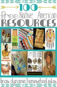 100 Free Native American Resources. From arts & crafts to free printables to teaching guides...great resource for your unit study! Native American Lessons, Indian Sign Language, Native American Projects, Native Americans Unit, Native American Studies, Native American Heritage Month, Homeschool Social Studies, Native American Crafts, Homeschool History