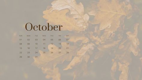 Aesthetic Desktop Wallpaper With A Calendar. 2023 Digital Calendar..#fallbackgrounds #autumnvibes #cozyseason #fallaesthetic #falldecor Aesthetic Wallpaper October, Wallpaper October, Fall Backgrounds, October Wallpaper, Calendar Background, October Calendar, Bond Paper Design, Funny Cat Wallpaper, Cute Fall Wallpaper